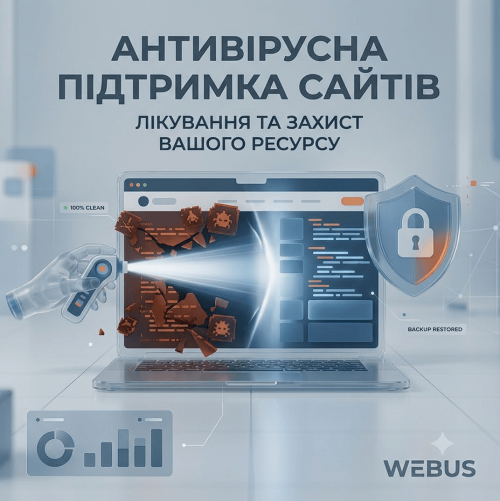 Антивірусна підтримка сайтів - Antivirus CyberSecurity